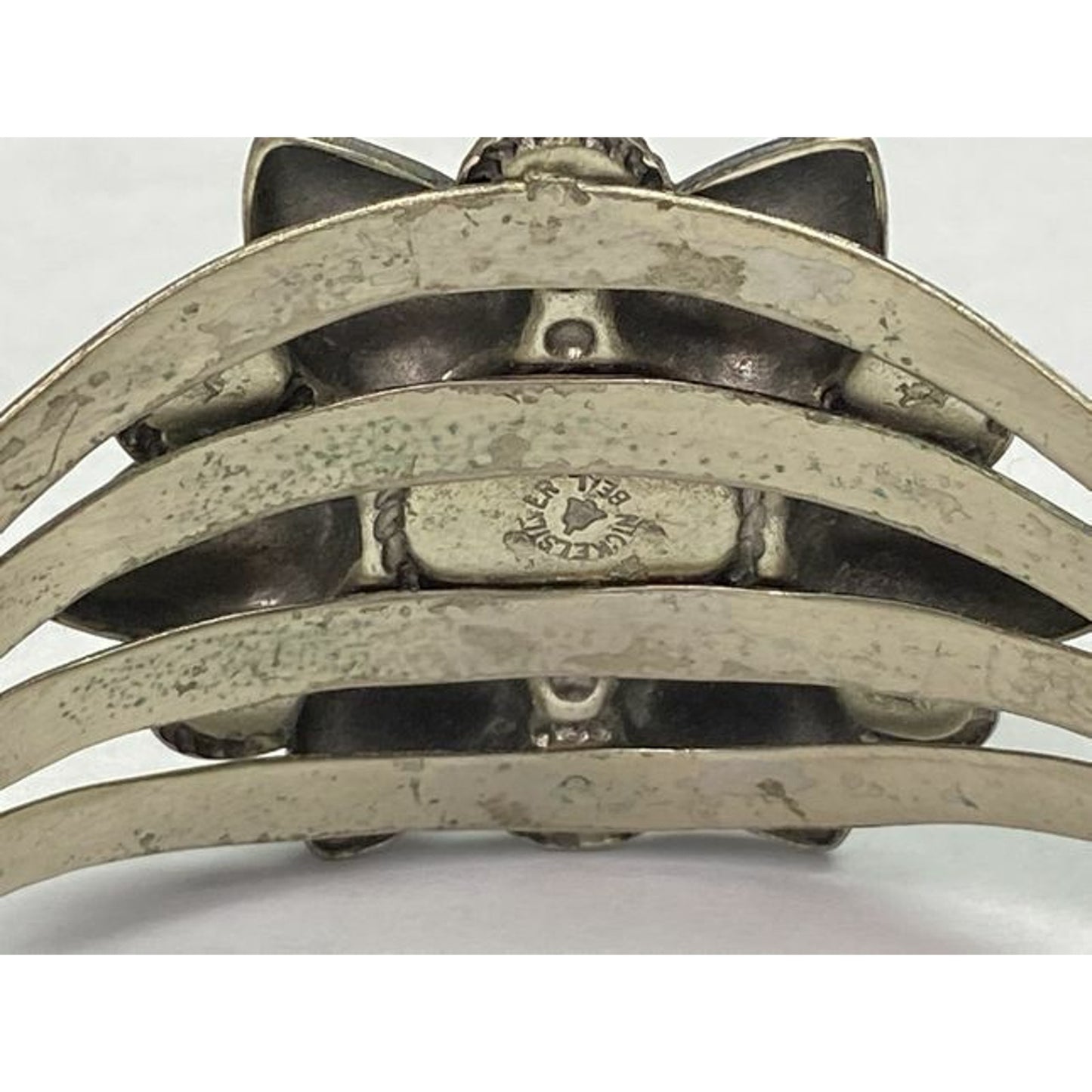 Bell Trading Nickel Silver Turquoise Color Stone Cuff Bracelet