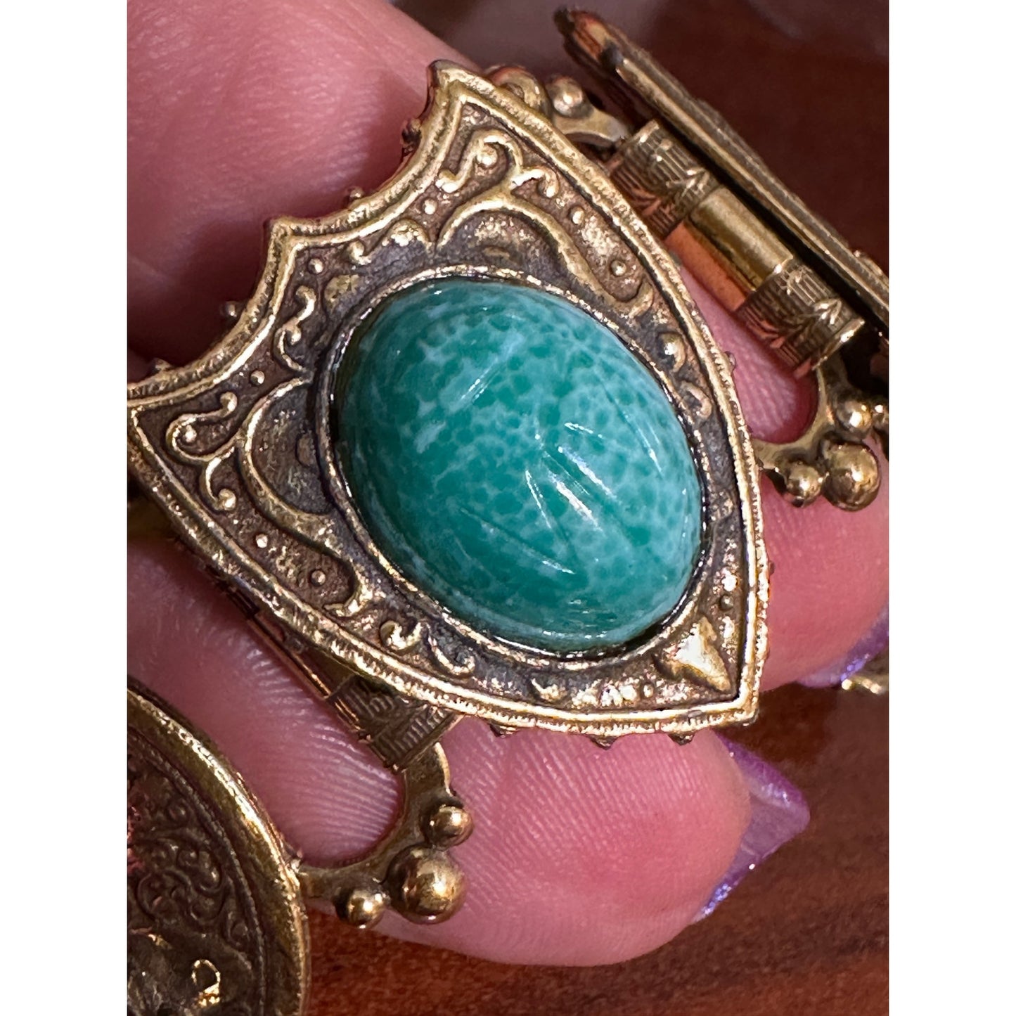 Stunning Vintage 1940s Reinad Panel Bracelet – Signed & Collectible