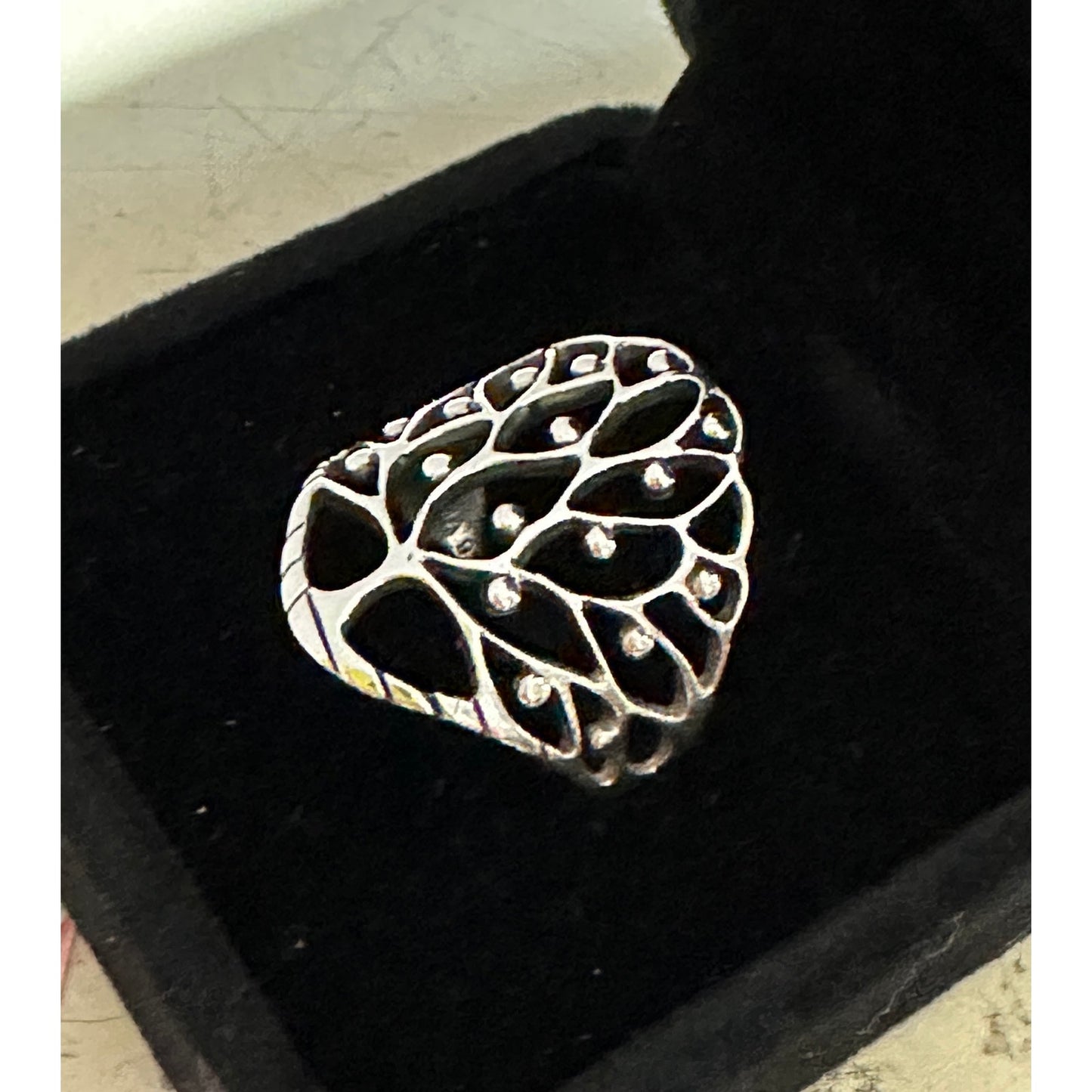 Sterling Silver Tree of Life Ring Size 7.5 ~ Open Work Tree Design Ring 7.5