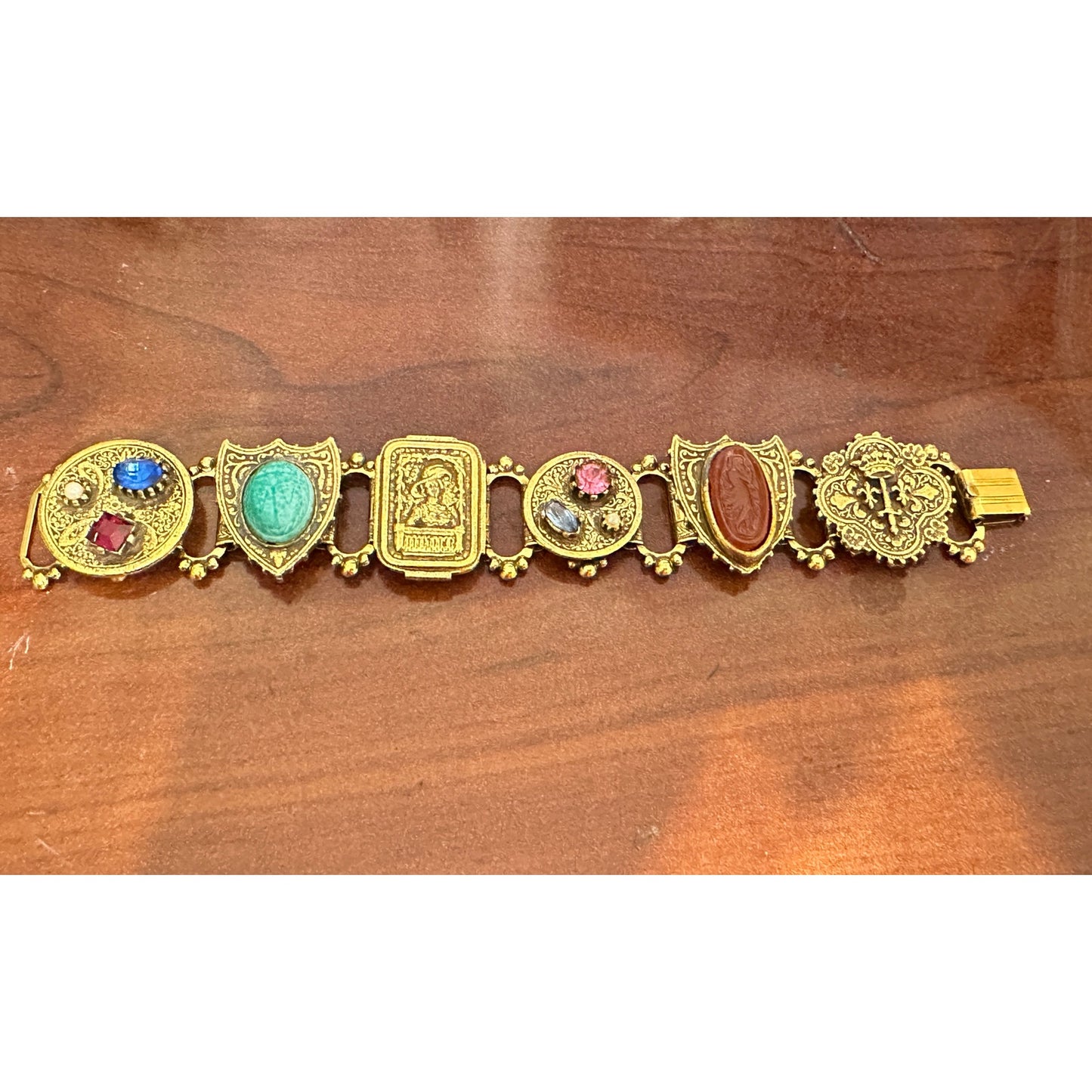 Stunning Vintage 1940s Reinad Panel Bracelet – Signed & Collectible